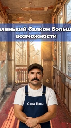 Маленький балкон – большие возможности