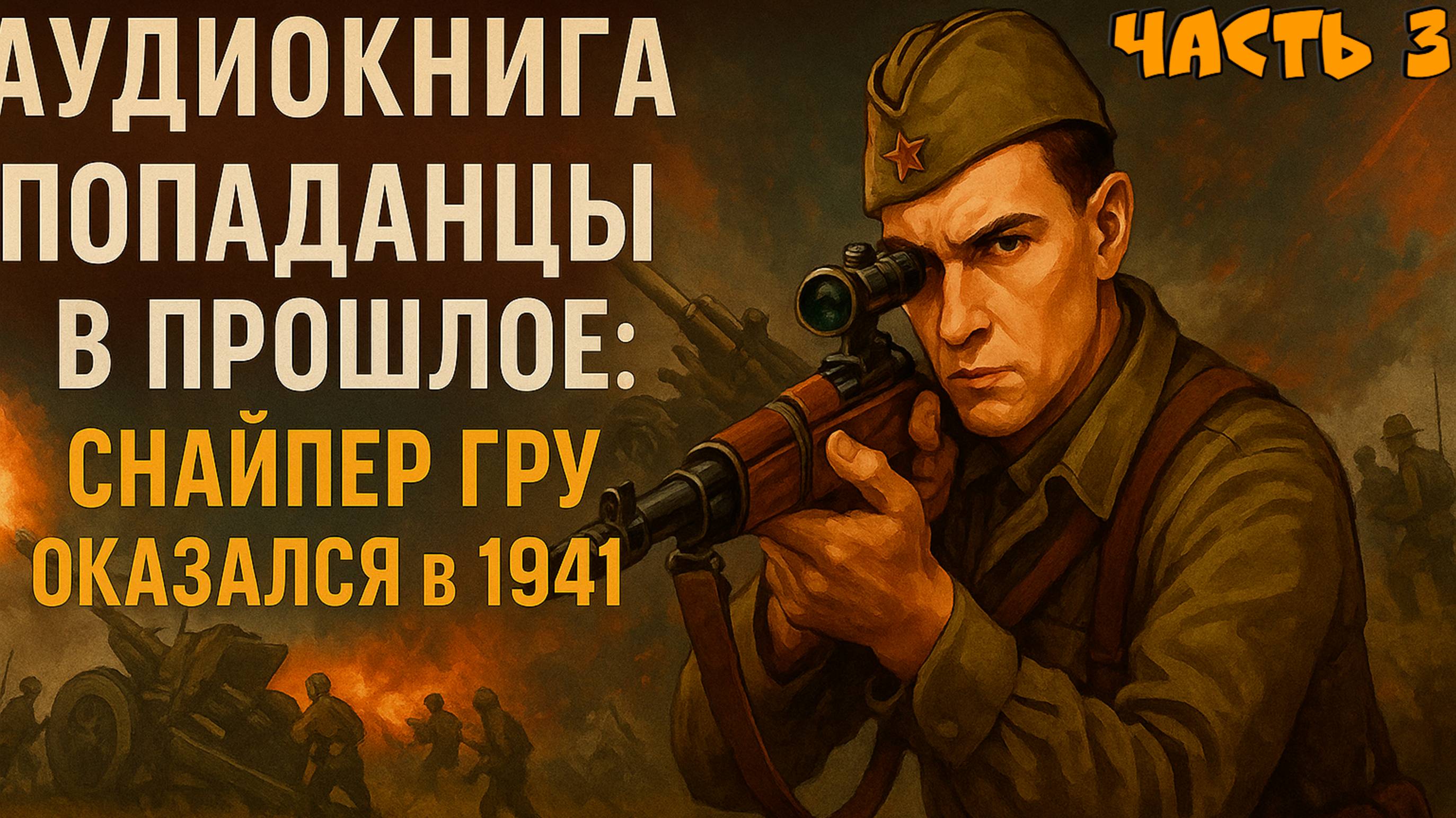 Попаданец в 1941. Часть 3 — Аудиокнига | Снайпер ГРУ во ВОВ | Аудиокниги про попаданцев