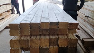 Заказ-Дом строительство: заказ бани из сухого профилированного бруса с компенсационными пропилами