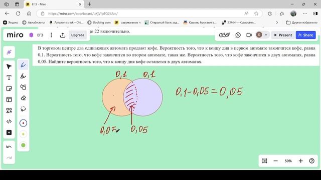 ЕГЭ математика профиль Вероятность сложных событий