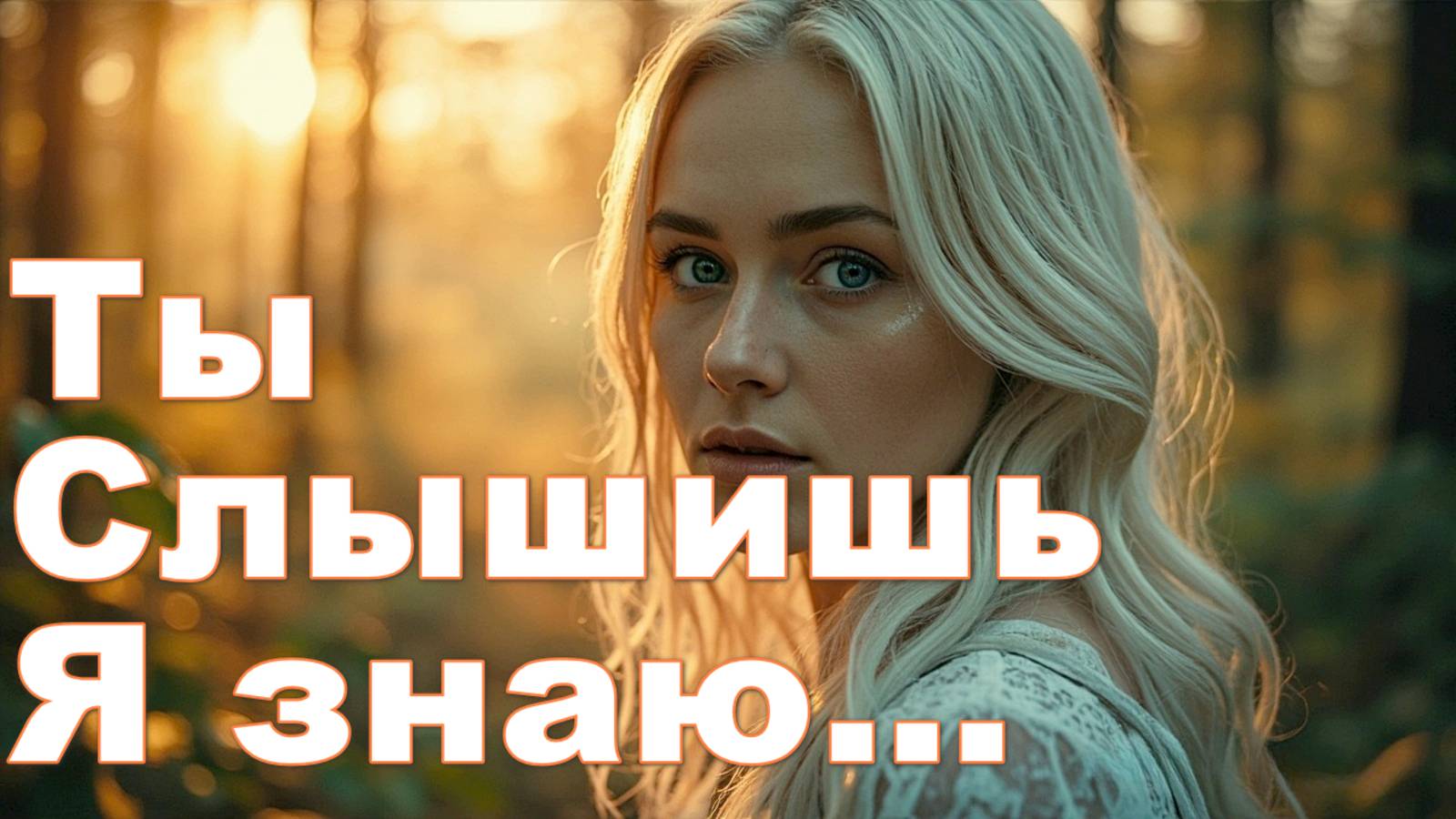 Ты слышишь, я знаю...