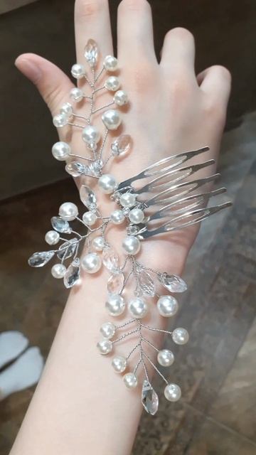 Свадебное украшение для волос смотреть онлайн