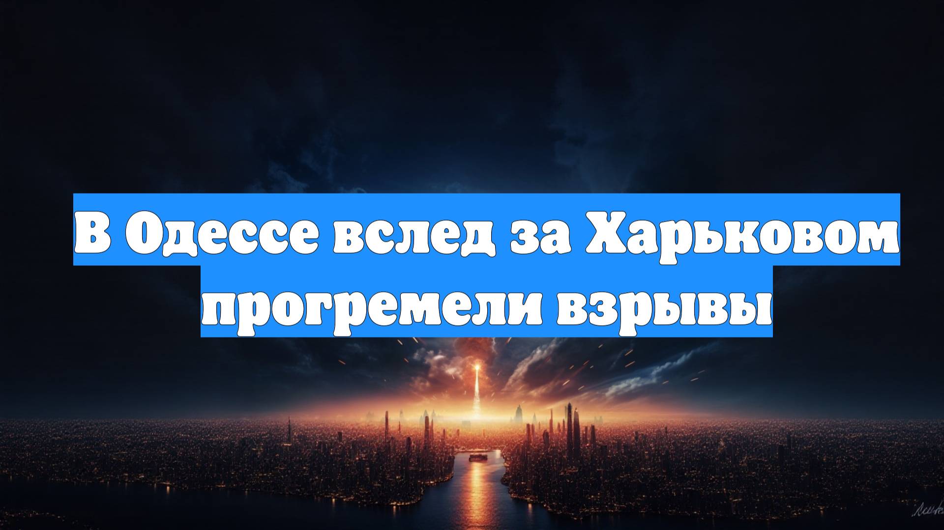 В Одессе вслед за Харьковом прогремели взрывы