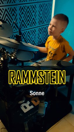 🔥 Кавер на SONNE от 7-ЛЕТНЕГО барабанщика! | Rammstein | Vadim VS Drums #drumcover #rammstein