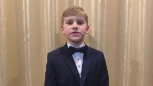 3 место  -  Расулов Амир,  "Школа № 82" г.Тольятти. Ода "Вольность"