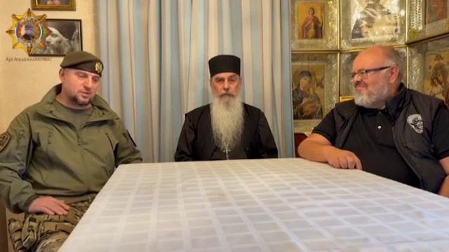 Апти Алаудинов встретился со схиигуменом Гавриилом, с которым у него произошел конфликт