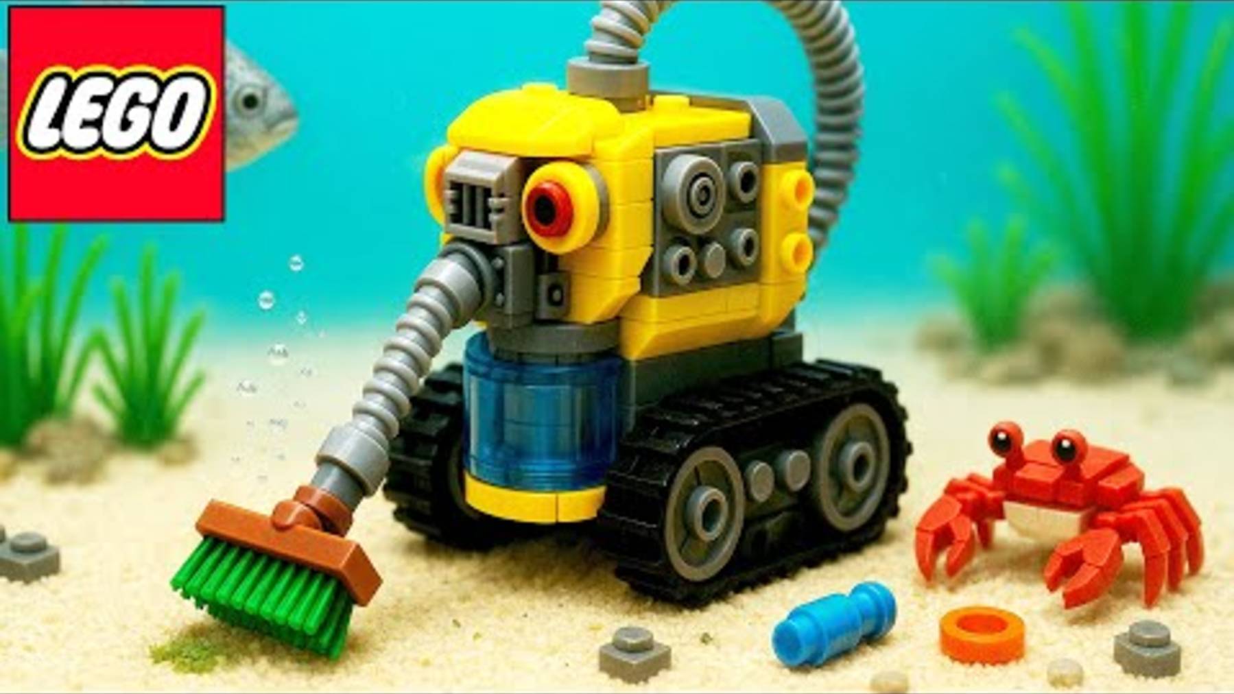 Lego Auto Tech Средство для уборки морского мусора, Конструктор лего,  сборка лего,  Мультфильмы