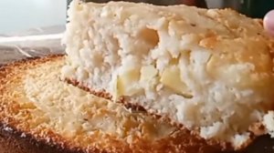 Очень вкусный манник с яблоками. Выпечка на скорую руку.