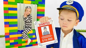 Влад и Ники. Детективные и полицейские приключения с Крисом и другие веселые истории для детей!