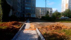 Реконструкция двора у дома №10 в Ефимьево города Вязники. Съемка 20.06.2025