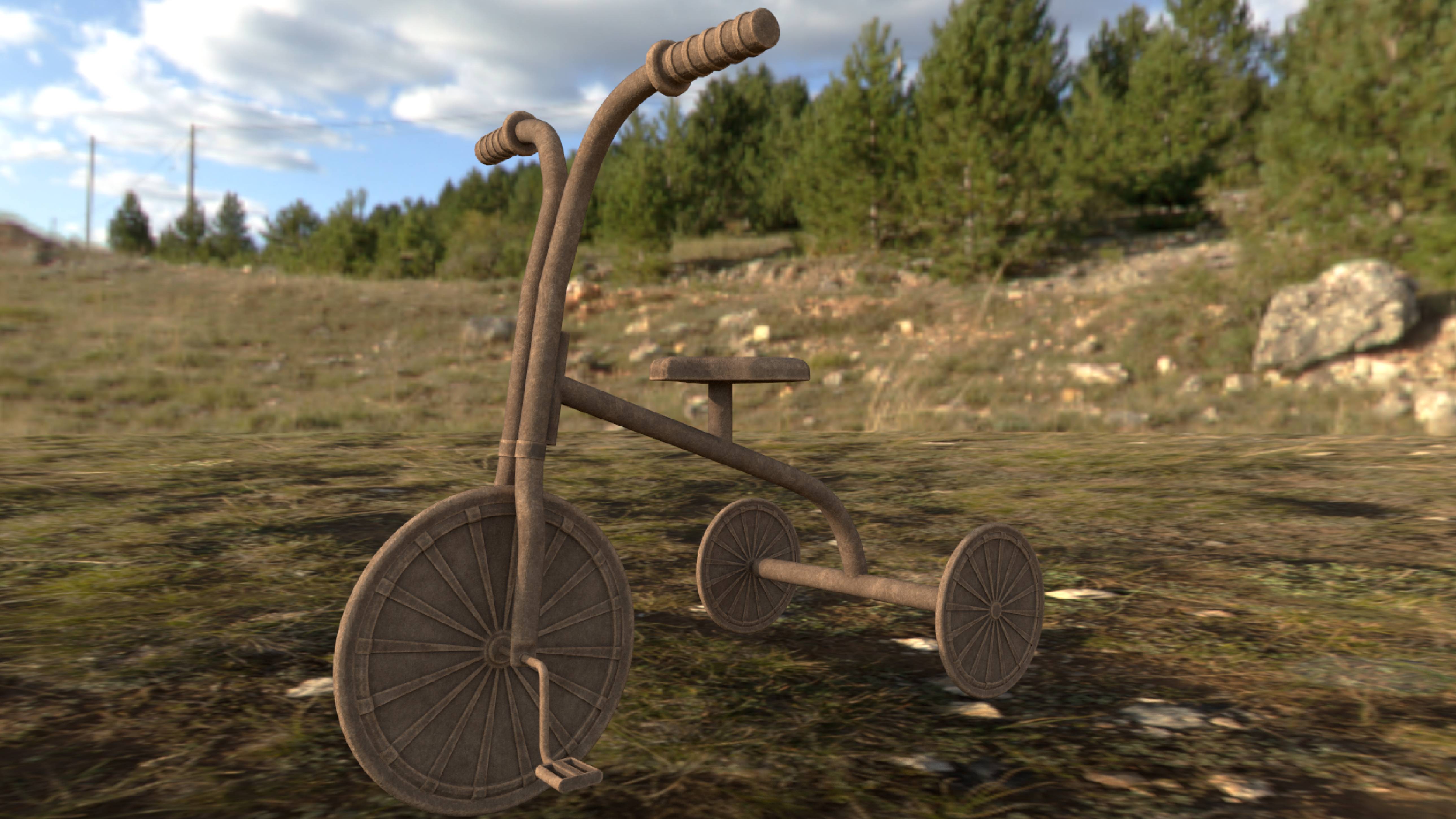 6) Моделирую детский велосипед (испрвление ошибок, Bake)