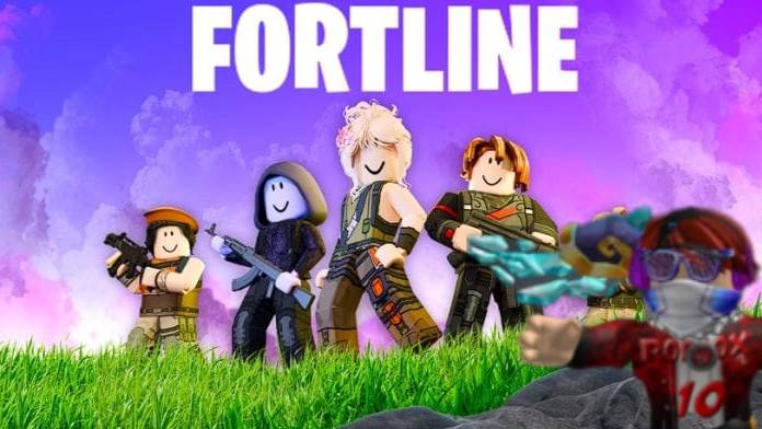 Я играю в Fortline в роблоксе!
