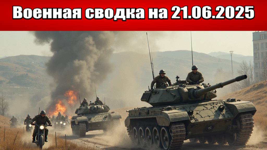 «ВС РФ штурмуют фронт вдоль всей Днепропетровской границы!»: Военная сводка с зоны СВО на 21.06.2025