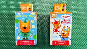 ТРИ КОТА SWEET BOX С ЗОЛОТЫМ КОРЖИКОМ! РАСПАКОВКА И ДЕГУСТАЦИЯ МАРМЕЛАДА!
