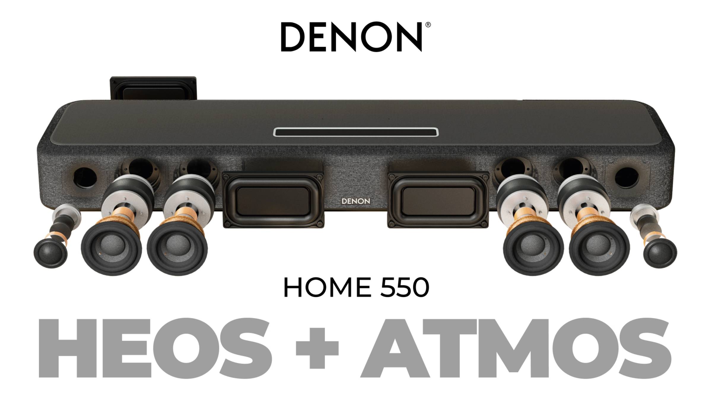 Denon Home 550: Компактный саундбар с Dolby Atmos и HEOS