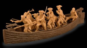солдатики Plastic Platoon Британский вельбот с абордажной командой