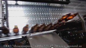 Конвейерная линия с системой отбраковки производительностью 60000 б/ч