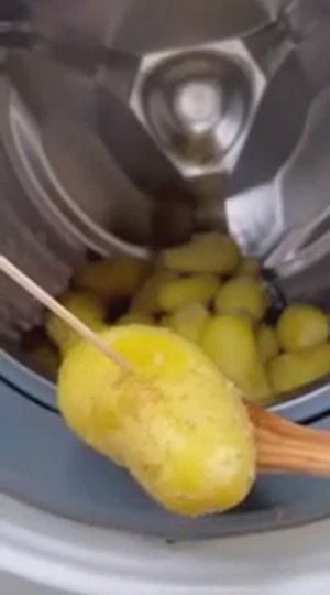 Картошка в стиралке - чистим и варим