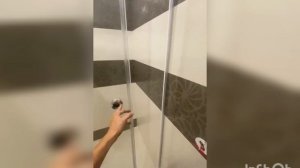 Стеклянная душевая кабина с раздвижной дверью