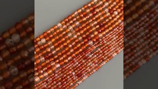 Сердолик шары с микроогранкой 1,8-2/4 мм