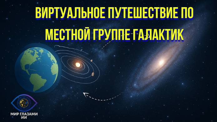 Виртуальное путешествие по Местной группе галактик в 4K: Млечный Путь, Андромеда и спутники