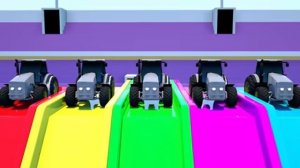 Тракторное сюрприз-яйцо - мультяшная игрушечная машинка полицейская машина мультики для малышей