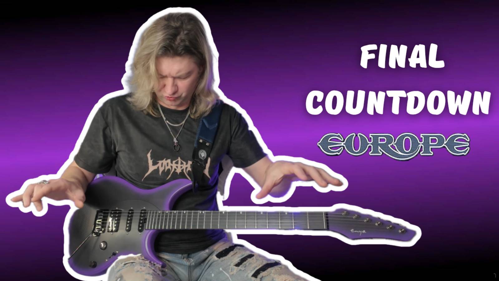 Играем "Final Countdown", полный гитарный инструментал