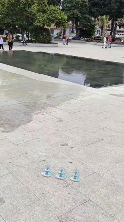Интересный контактный фонтан ⛲ в Лазаревском🌴