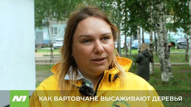 Вартовчане высадили деревья по просьбе бойца СВО. Нижневартовск