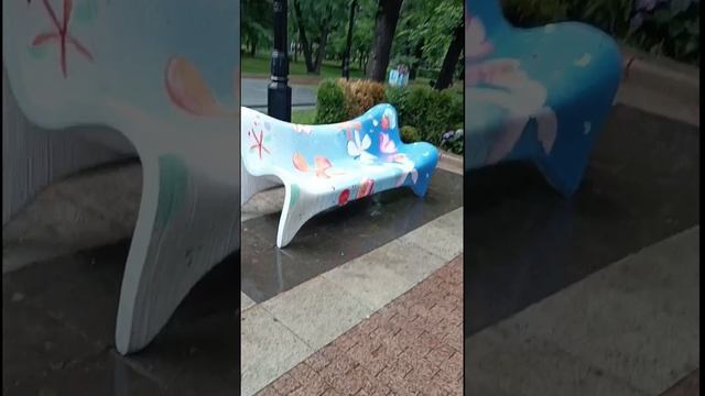 Влог. Прогулка по красивому парку Москвы под дождём