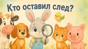 Кто оставил след 🐾? | Мультфильм по методике Монтессори