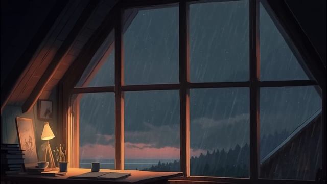Дождливый Расслабляющий Лофи LoFi Hiphop Chillhop Mix для Учебы, Сна, Работы Лофи музыка Lofi Music