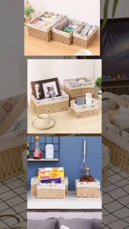 Плетеные корзины для стильного хранения-
