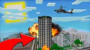 Зачем я уничтожил этот небоскрёб жителей в майнкрафт. minecraft 100% троллинг