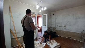 Наконец то начали ремонт кухни))) ч. 1