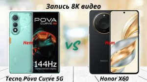 Tecno Pova Curve 5G против Honor X60: Игровая Мощь против Сбалансированности!
