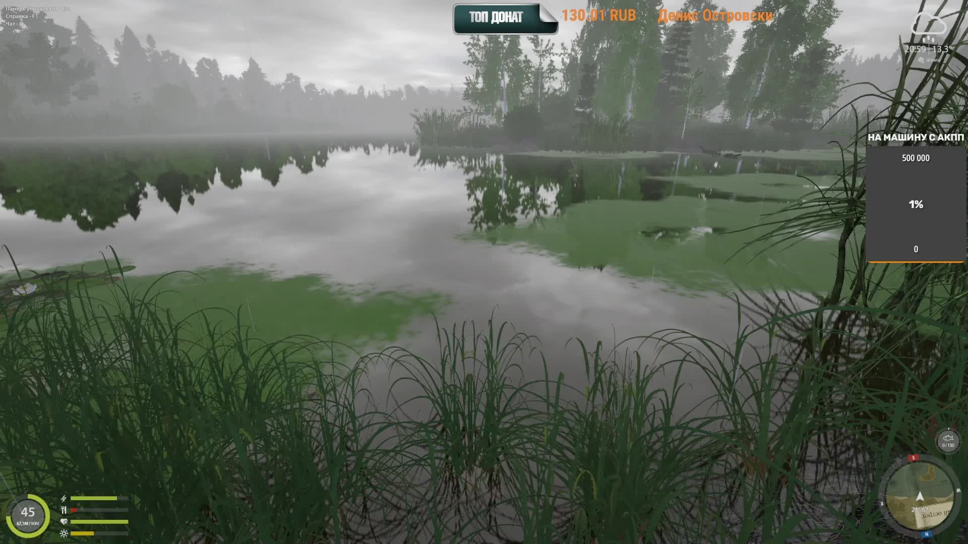 Русская Рыбалка 4 Russian Fishing 4  тут скучно)высидка амура!