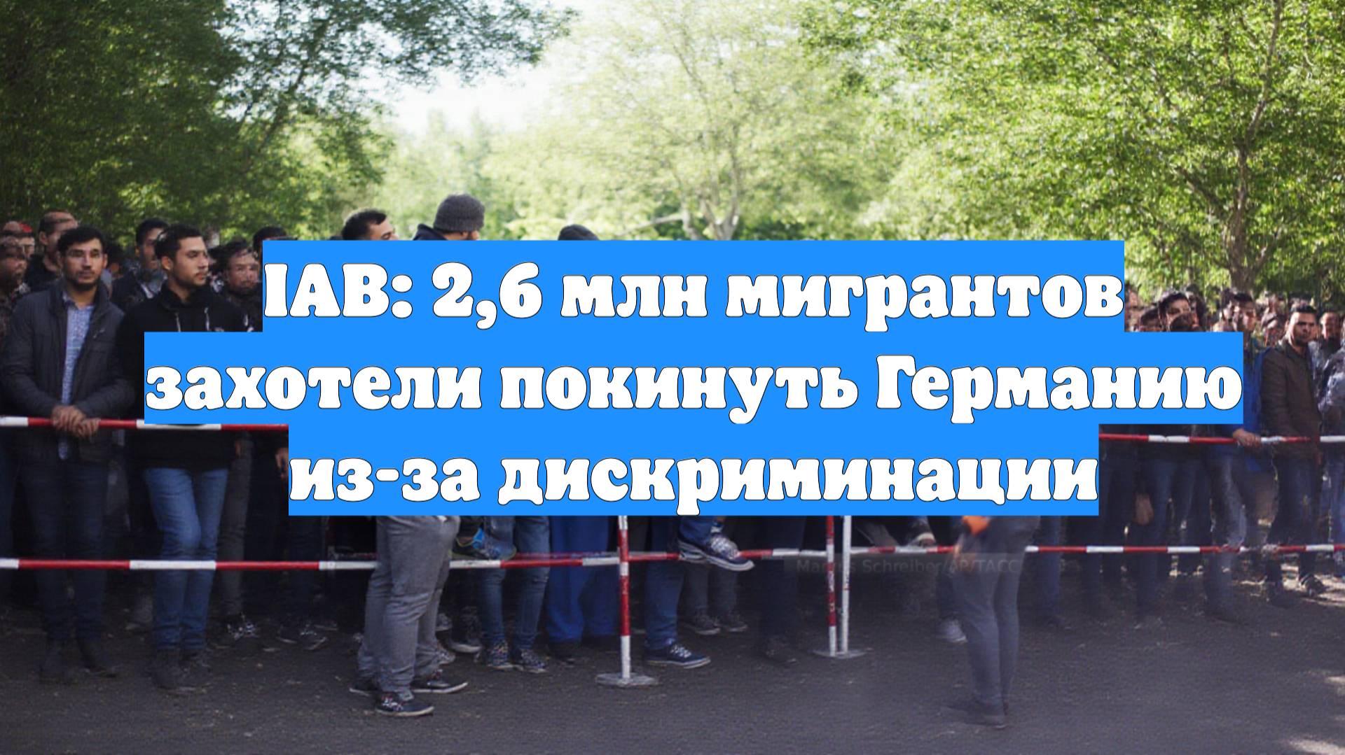 IAB: 2,6 млн мигрантов захотели покинуть Германию из-за дискриминации