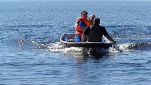 Лодка гребная СЛК-390 под мотором, 3 человека