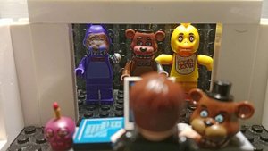 старая версия fnaf 2 пять ночей с Фредди в стиле lego