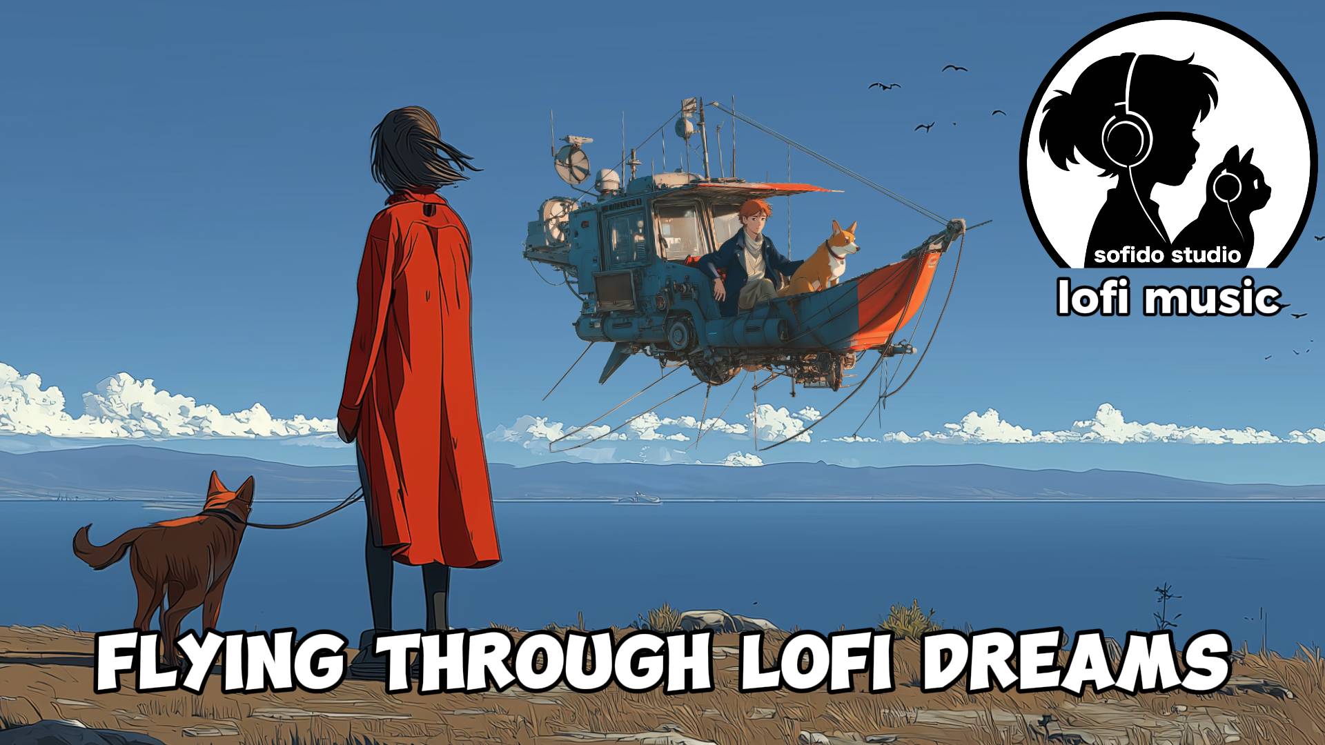 LoFi music "Flying Through LoFi Dreams" / фоновая музыка для работы, учебы и отдыха
