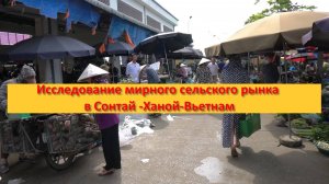 Исследование мирного сельского рынка в Сонтай – Ханой-Вьетнам