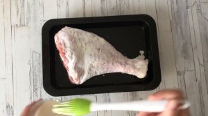 Мариновать не нужно  Делается быстро   Сочная и мягкая голень индейки в сливках  в духовке