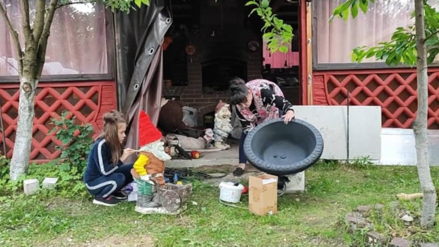 Все для красоты и уюта. Как мы построили беседку из забора. Жизнь семьи в деревне.