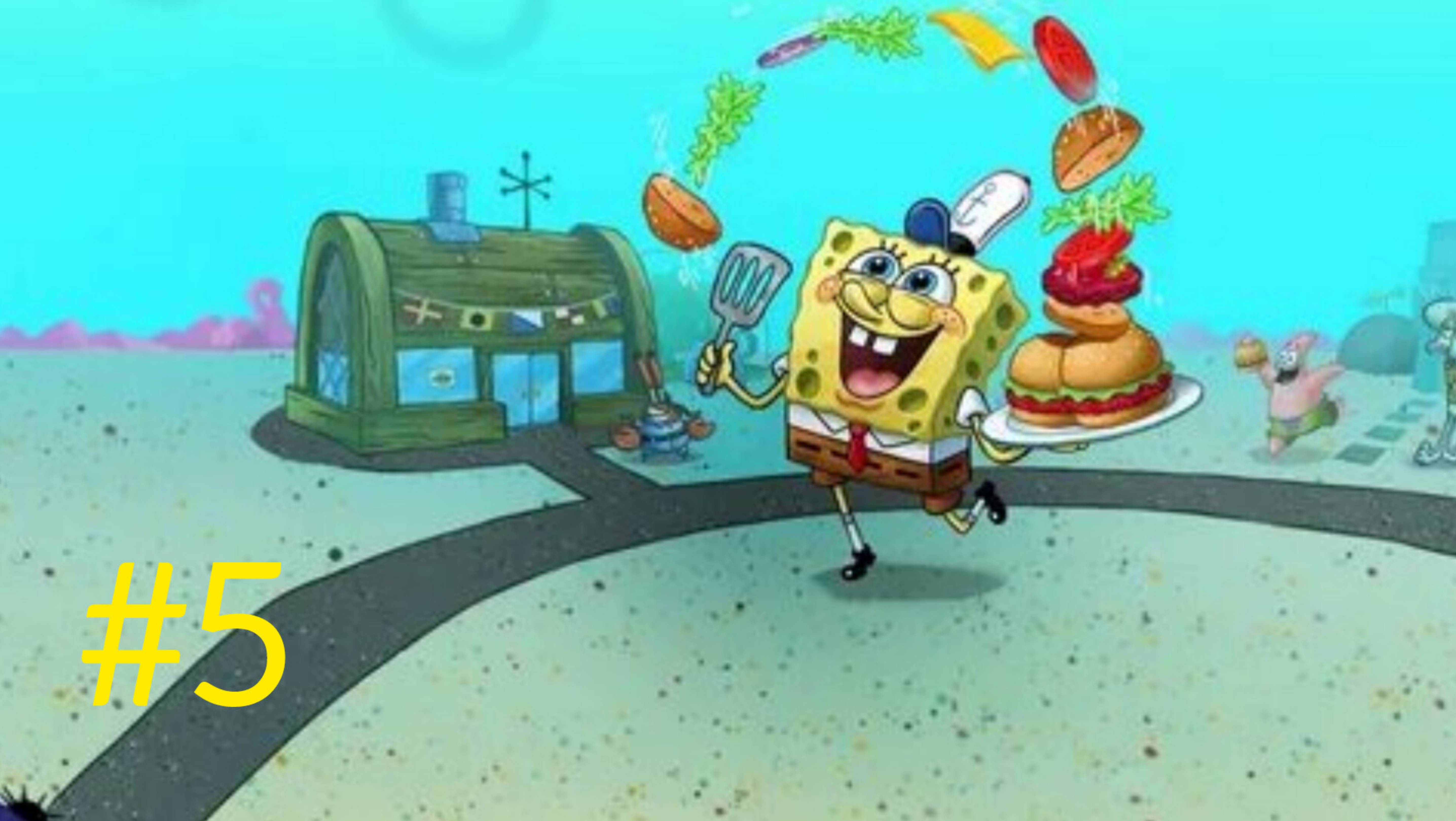 Губка Боб🔥 spongeBob👍 губка боб квадратные штаны😎 кулинарный поединок  #5