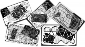 Закладки-открытки в смешанной технике