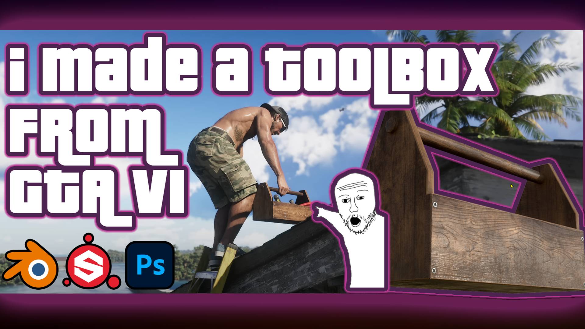 GTA 6: Создаем Ящик инструментов Джейсона за 4 Минуты | 3D моделирование Таймлапс | ASMR Мотивация