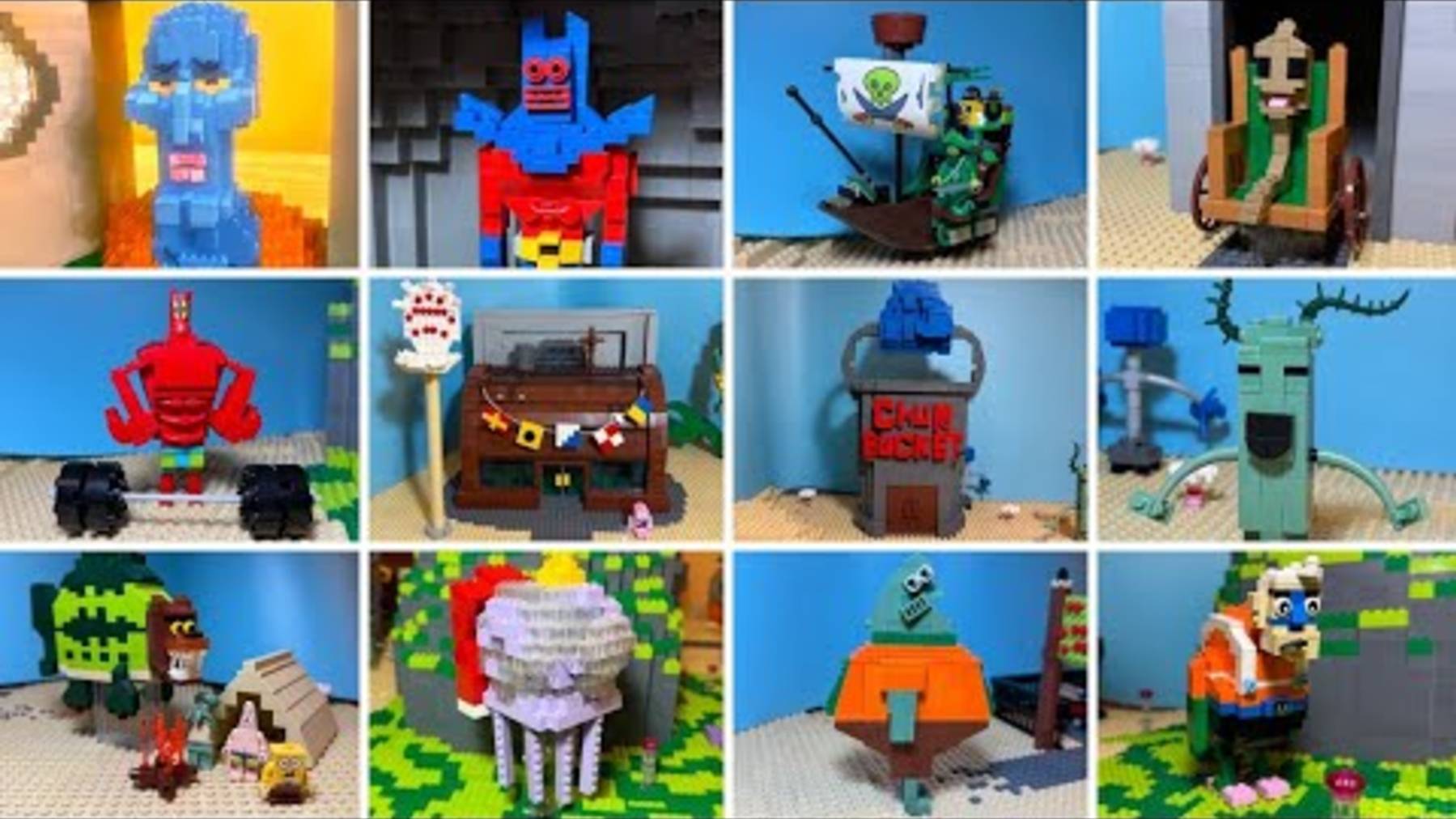 Все персонажи LEGO Губка Боб!