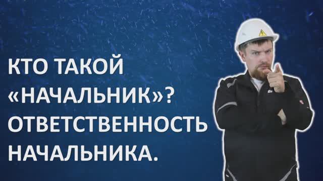 Кто такой начальник? Ответственность начальника за действия подчинённых.