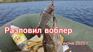 Разловил воблер